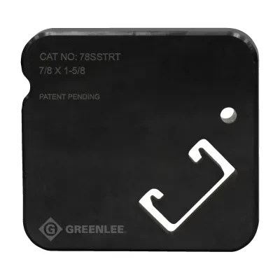Strong steel dies produce burr-free precise cuts with Greenlee Shear 30T. Die grooves ensure dies are inserted correctly every time. Quick Die Change system easily swaps out dies w...