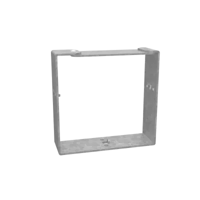 Wireway Connector Non UL Listed 4x4 Wireway Hinge and Screw Cover ANSI 61 Gray Steel
