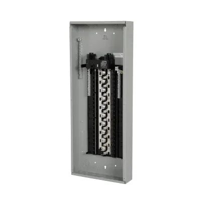 SIEMENS LOW VOLTAGE PLUG-ON NEUTRAL READY STANDARD SERIES ASSEMBLED LOAD CENTER. MAIN BREAKER WITH 40 1-INCH SPACES ALLOWING MAX 40 CIRCUITS. 1-PHASE 3-WIRE SYSTEM RATED 120/240V (...