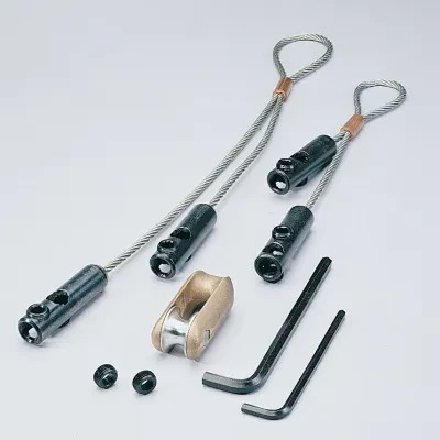 Use to pull in 2 IN (50.8 mm) or larger conduit.     Type of pulls: heavy, longruns.     Type of grip: Flexible eye 1/4 IN (6.4 mm-629) (6.3 mm-504) diameter galvanized steel aircr...