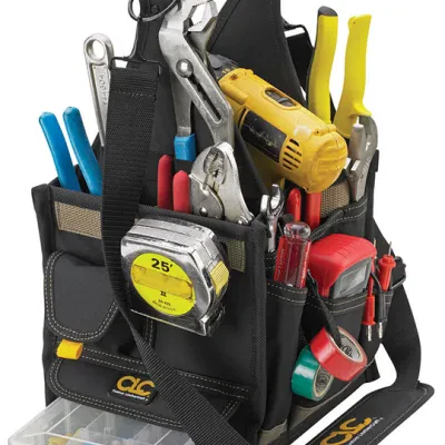 CLC, Electrical & Maintenance Tool Carrier, Black, 23 pockets, 8 in. width, 17 in. depth, Fabric, 8 in. length