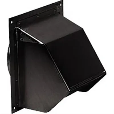 Wall Cap (black) for up to 6" round duct