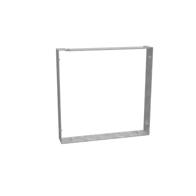 Wireway Connector Non UL Listed 8x8 Wireway Hinge and Screw Cover ANSI 61 Gray Steel
