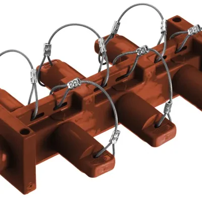 Hubbell Wiring Device Kellems, Heavy Duty Products, Single Pole Devices,Industrial Grade, Male to 6) Females, Distribution Block, 400A 250VDC/600V AC, Single Conductor, Pre-Wired,...