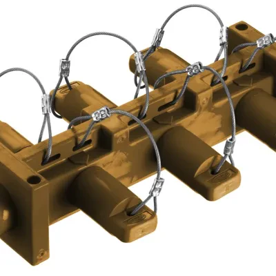 Hubbell Wiring Device Kellems, Heavy Duty Products, Single Pole Devices,Industrial Grade, Male to 6) Females, Distribution Block, 400A 250VDC/600V AC, Single Conductor, Pre-Wired,...