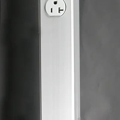 Two-compartment pole (power and communications). Nominal material thickness .050" (1.8mm). Length: 10' 5" (3.2m). Factory wired with 20A 125V fed-spec general grade duplex style re...