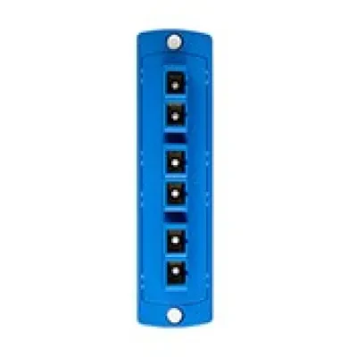 Opt-X Precision Molded Plate BLUE Single-mode OS2 Duplex SC 6 fibers Zirconia Ceramic Sleeve