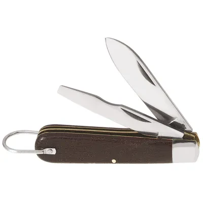 2 Blade Pocket Knife, Steel, 2-1/2-Inch Blade, Standard spearpoint blade 2-1/2-Inch (64 mm) long