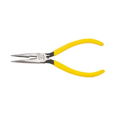 Pliers, Needle Nose Side-Cutters with Spring, 6-Inch, Needle Nose Pliers with induction hardened cutting knives for long life