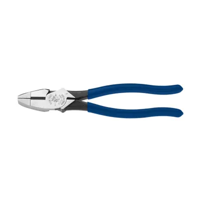 Lineman's Pliers, New England Nose, 9-Inch, Pliers with high-leverage design rivet is closer to the cutting edge for 46-percent greater cutting and gripping power than other plier...