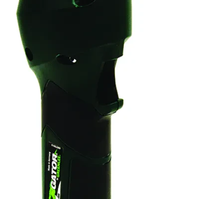 Gator® ETS8LX Battery Powered Cable Tray Cutter with 120V Charger.  Equipped with Bluetooth™ Communication enabled via the Greenlee Gator Eye app.  Features LED display screen comm...