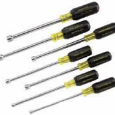 Nut Driver Set, 6-Inch Shafts, 7-Piece, Tool Set includes general purpose selection of the most frequently used nut drivers
