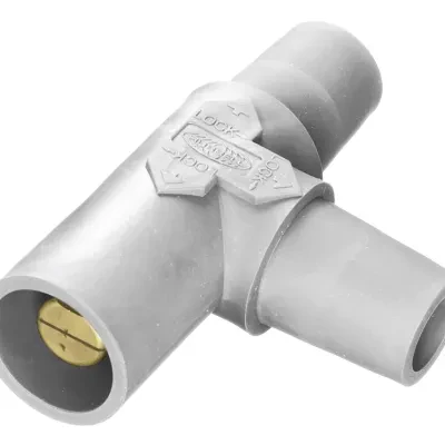 Hubbell Wiring Device Kellems, Heavy Duty Products, Single Pole Devices,Industrial Grade, Female-Female-Male, Tapping "Tee", 300/400A 250VDC/600V AC, Single Conductor, Pre-Wired, W...