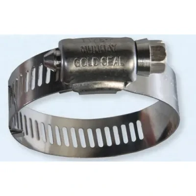 Hose Clamp, 1-13/16 in. minimum clamp diameter, 2-3/4 in. maximum clamp diameter, Rectangular band slots, 10 per pack