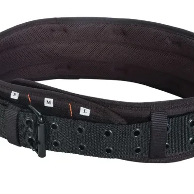 5 IN wide padded tool belt.     Sturdy construction for support of heavy tool pouches.     Foam core padding for extra comfort.     Double layer of rugged, lightweight fabric will...