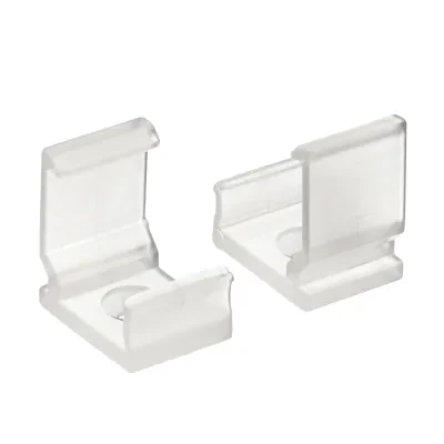 These clear plastic mounting clips allow the TE Standard Series - 45-degree Surface Channel to easily snap into place. Audible click works to reaffirm that your installation is sec...