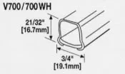 Wiremold V700-5 Electrical Wire Or Cable Raceway product image