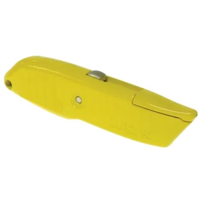Utility Knife, Retractable blade, Yellow, 1 per pack
