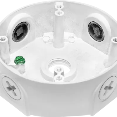 Weatherproof Round Box 3/4 Inch, White No Cover