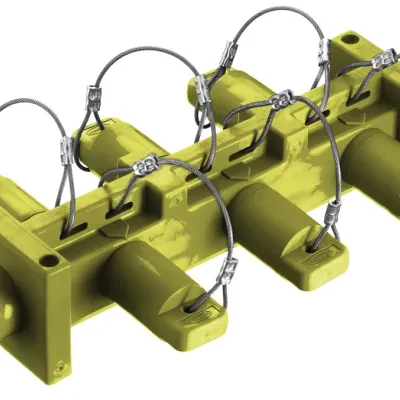 Hubbell Wiring Device Kellems, Heavy Duty Products, Single Pole Devices,Industrial Grade, Male to 6) Females, Distribution Block, 400A 250VDC/600V AC, Single Conductor, Pre-Wired,...