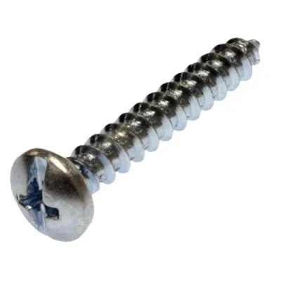 #6 x 1-1/4 Pan Head Combo Drive Tapping Screw Steel Zinc