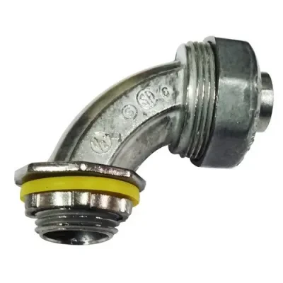 Liquid Tight Connectors 2" - 90deg; - Zinc Die Cast - Liquid Tight Connectors - 90deg; are Used to join Liquidtight Conduit to an Enclosure90deg; Liquid Tight Connectors - Zinc Die...