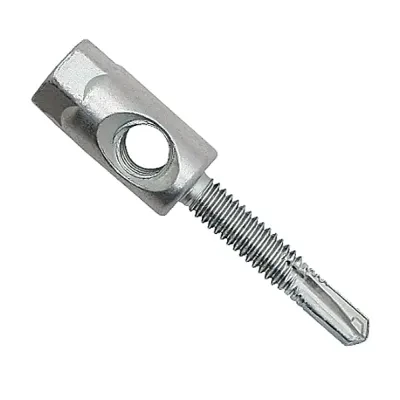 1/4-20 x 1-1/2 Dual Direction Metal Rod Hanger for 3/8-16 Threaded Rod #3 Drill Point - Use PFMD2201300 Driver