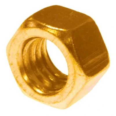 Hexagon Nut, Brass construction, #6-32 Size, 100 per pack