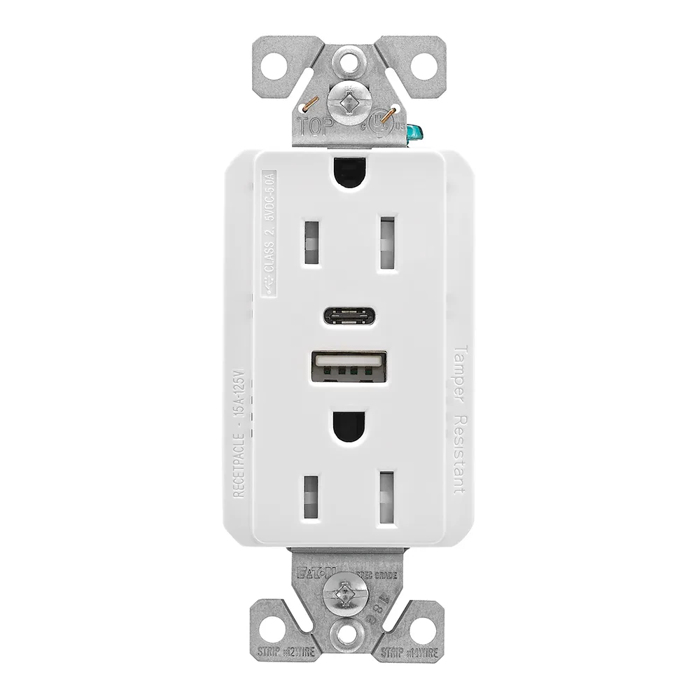 Cooper Wiring Devices TRUSBAC15W-BOX Electrical Receptacles product image