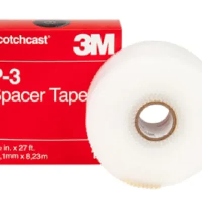 3M™ Scotchcast™ Spacer Tape is designed to build up voids in odd shaped splices. It also ensures full resin coverage and forms a liquid tight mold.