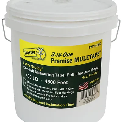 Premise Muletape, 400 lbs. load, 1/4 in. width, 4500 ft. length, 400 lb. tensile strength