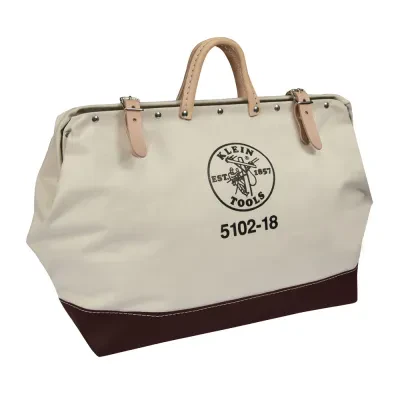 Canvas Tool Bag, 18-Inch, Heavy-duty No. 8 natural canvas tool bag