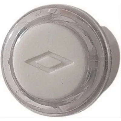 Pushbutton, clear with white cap — lighted