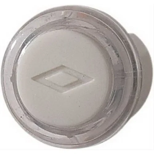 Pushbutton, clear with white cap — lighted