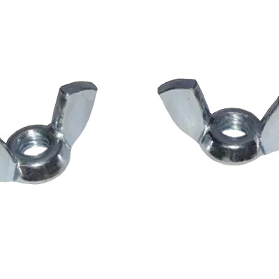 Wing Nut, 1/4-20 in. size, Steel construction, Light Zinc Plated finish, TYPE A grade, 1 per pack
