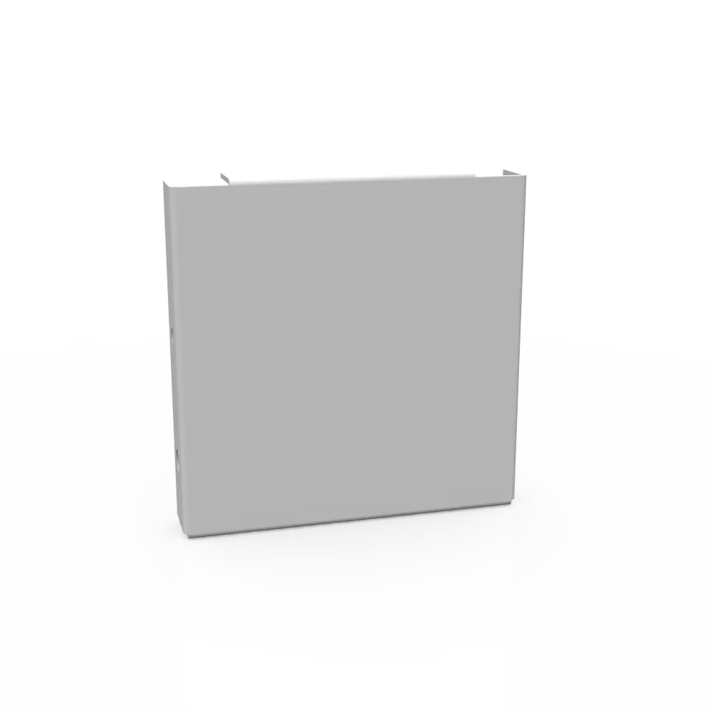 Wireway End Type 1 4x4 Screw Cover ANSI 61 Gray Steel No Knockouts