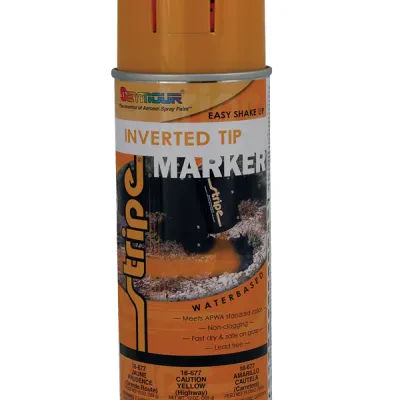 Stripe Inverted Tip Marking Paint Green Flourescent 16oz Can
