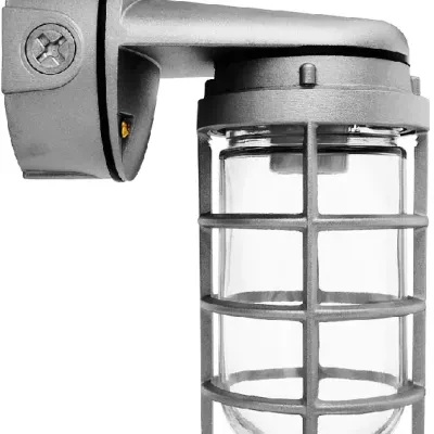 Vaporproof 200 Wall Brk 4 Inch Box 3/4 Inch, White with Gl Globe Cast Gd