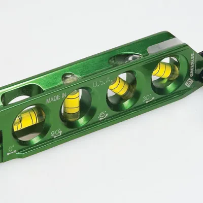 Bubble Level, Professional Grade with Bending Offset Aid.  Mini torpedo design with handy no-dog attachment for bending.  Three rare earth magnets provide superior holding strength...