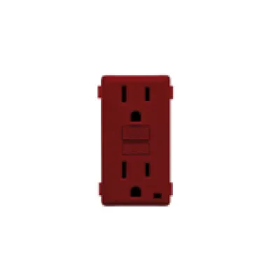 Leviton Renu 15A Tamper Resistant GFCI Color Change Kit Red Delicious