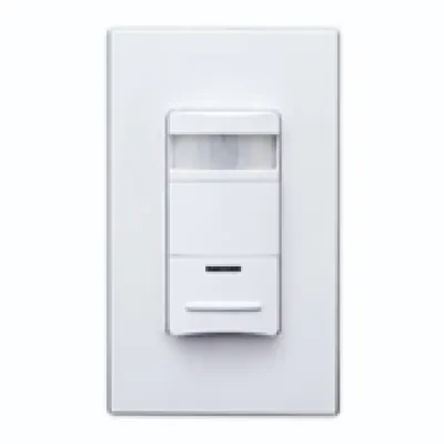 Lev Lok Passive Infrared Wallbox Occupancy Sensor, With Self-Adaptive Technology, Single Relay, Photocell Controlled, Low Profile, 180 Degree Field of View, 2100 Sq Ft, Time Delay...