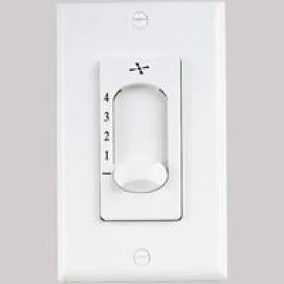 Four-speed, ceiling fan control provides convenient operation for fans with pull-chains. Not intended for use with multiple fans. Simple display on fan wall control helps you easil...