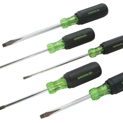 Screwdriver Set 5 Piece.  Heavy-duty construction for longer life.  Handle marked for easy identification of screwdriver size, type and length.  Precision-machined tips for accurat...