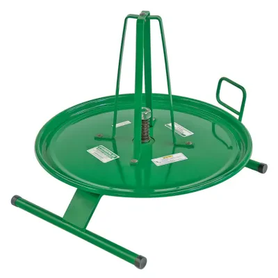 Dispense armored cable, flexible conduit, Greenfield or NM-B cable fast and easy without twists or tangles.     Base with adjustable tension control rotates to dispensethe cable wi...