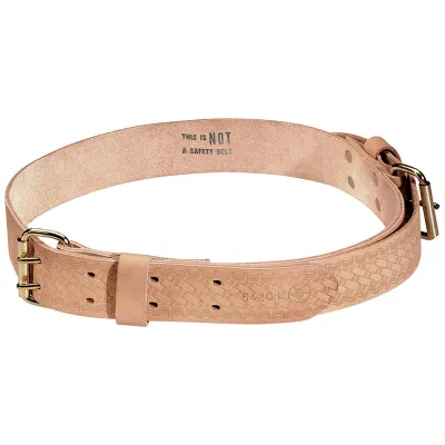 Ironworker's Heavy-Duty Tie-Wire Belt, Medium, Leather construction