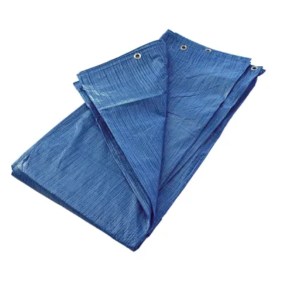 Super Strength Poly Tarp, 20 x 20 ft., Blue Polyethylene material, 1 per pack