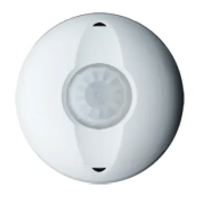PIR, 360 Degree, Commercial Grade 1500 Square Foot Coverage, Self-Adjusting, Ceiling Mount Occupancy Sensor, True White