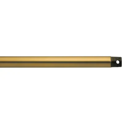 12 inch Extension Downrod 1 inch (O.D.) in Burnished Antique Brass