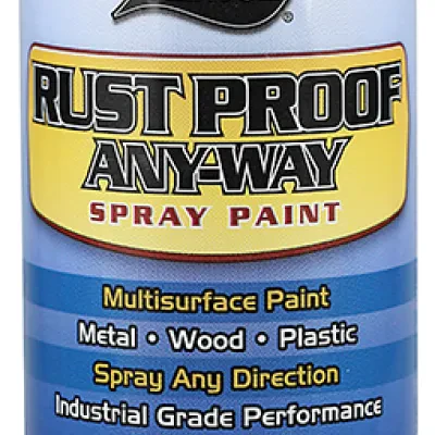 Rust Proof Paint, Solvent base type, Light Gray, 15 min. dry time, Aerosol Can, 12 oz. net weight, 16 oz. Size