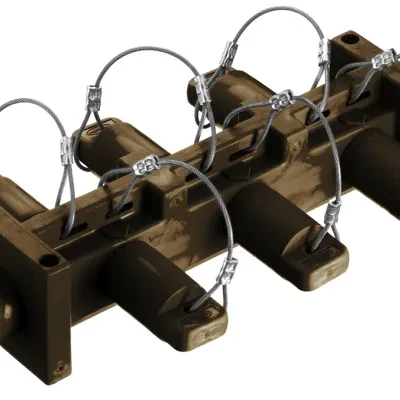 Hubbell Wiring Device Kellems, Heavy Duty Products, Single Pole Devices,Industrial Grade, Male to 6) Females, Distribution Block, 400A 250VDC/600V AC, Single Conductor, Pre-Wired,...